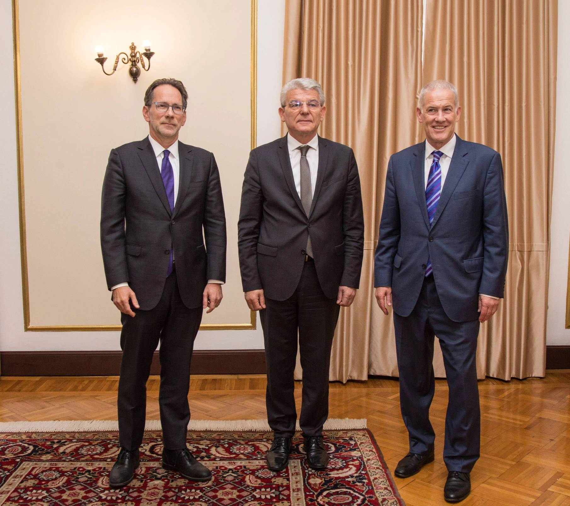 Presiding Arbitrator of the Arbitral Tribunal for Brčko Ambassador Clint Williamson and the PDHR and Brcko Supervisor Michael Scanlan visited BiH Presidency