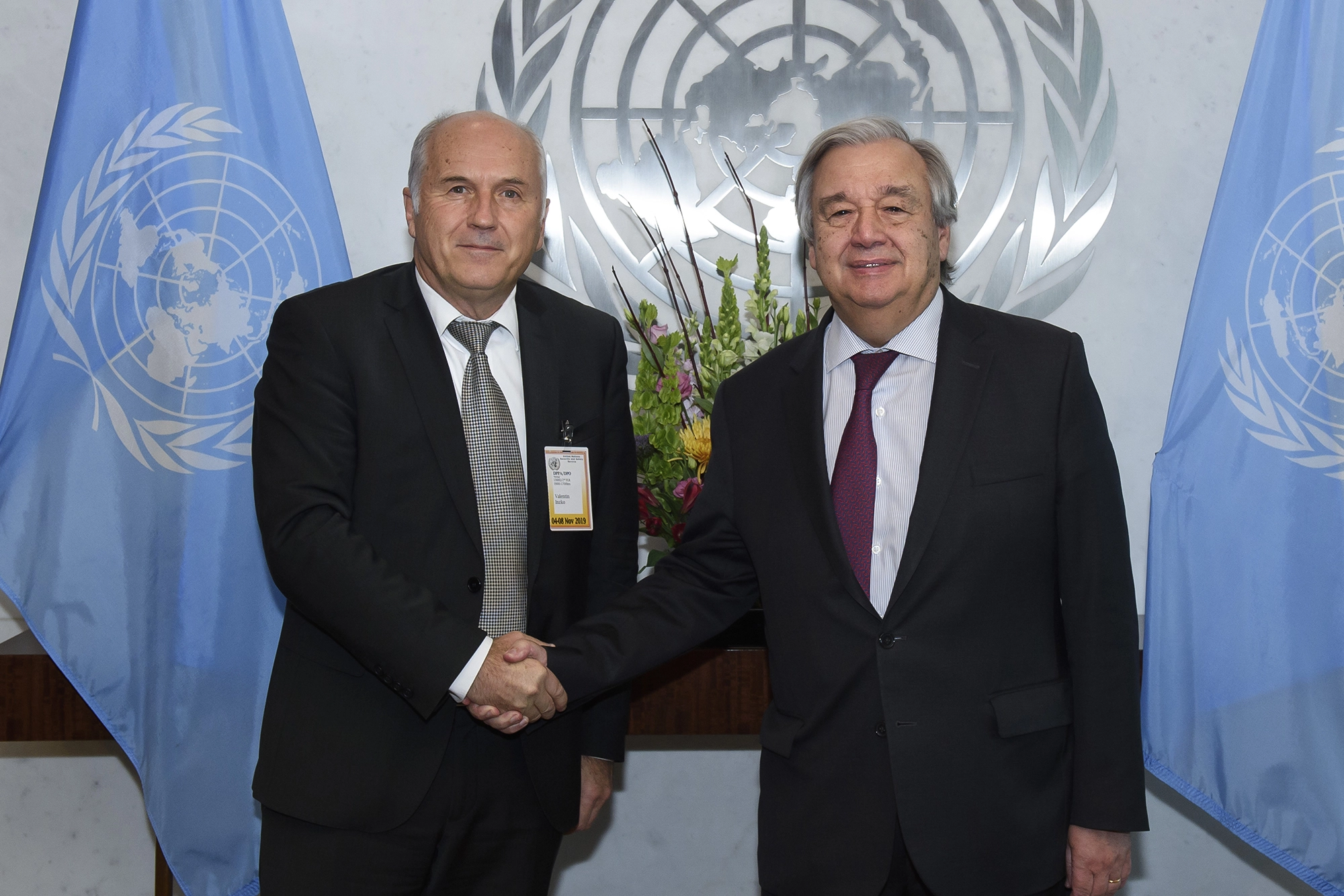 High Representative Inzko meets UN Secretary-General Guterres