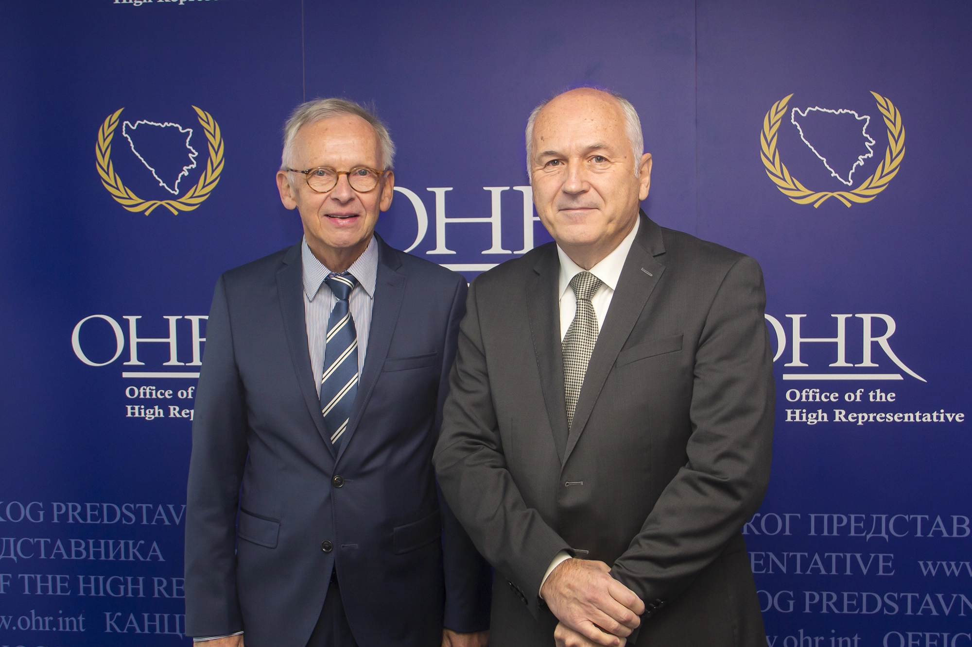 HR Inzko meets rule of law expert Reinhard Priebe