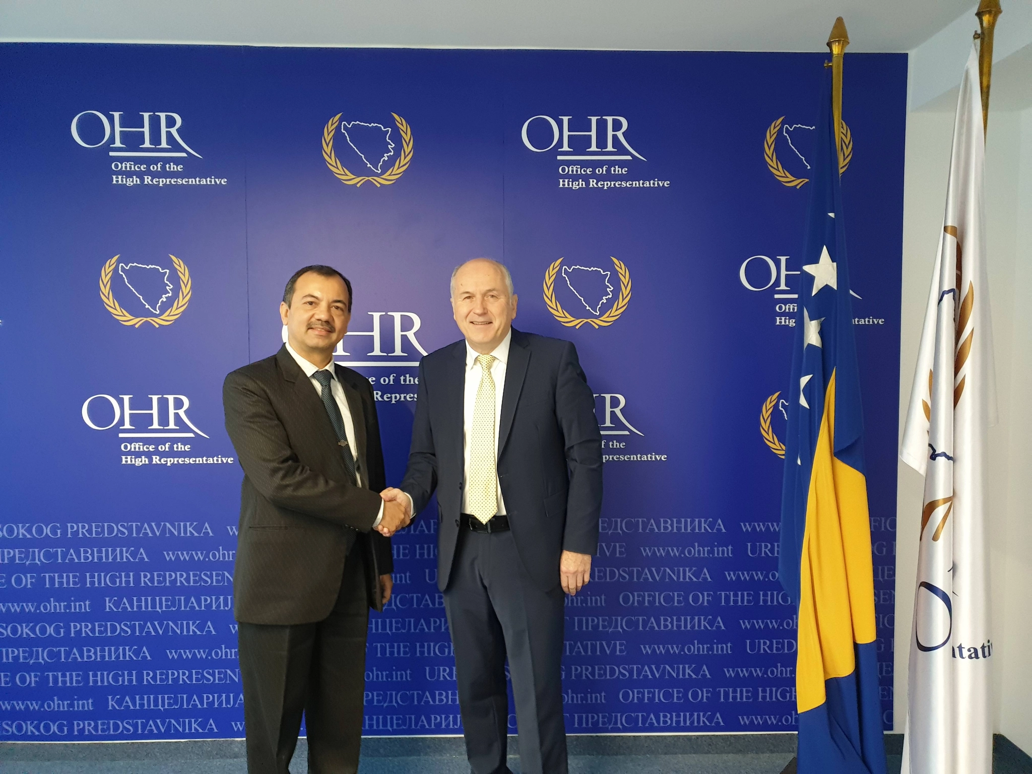High Representative Valentin Inzko met with H.E. Mr. Kumar Tuhin