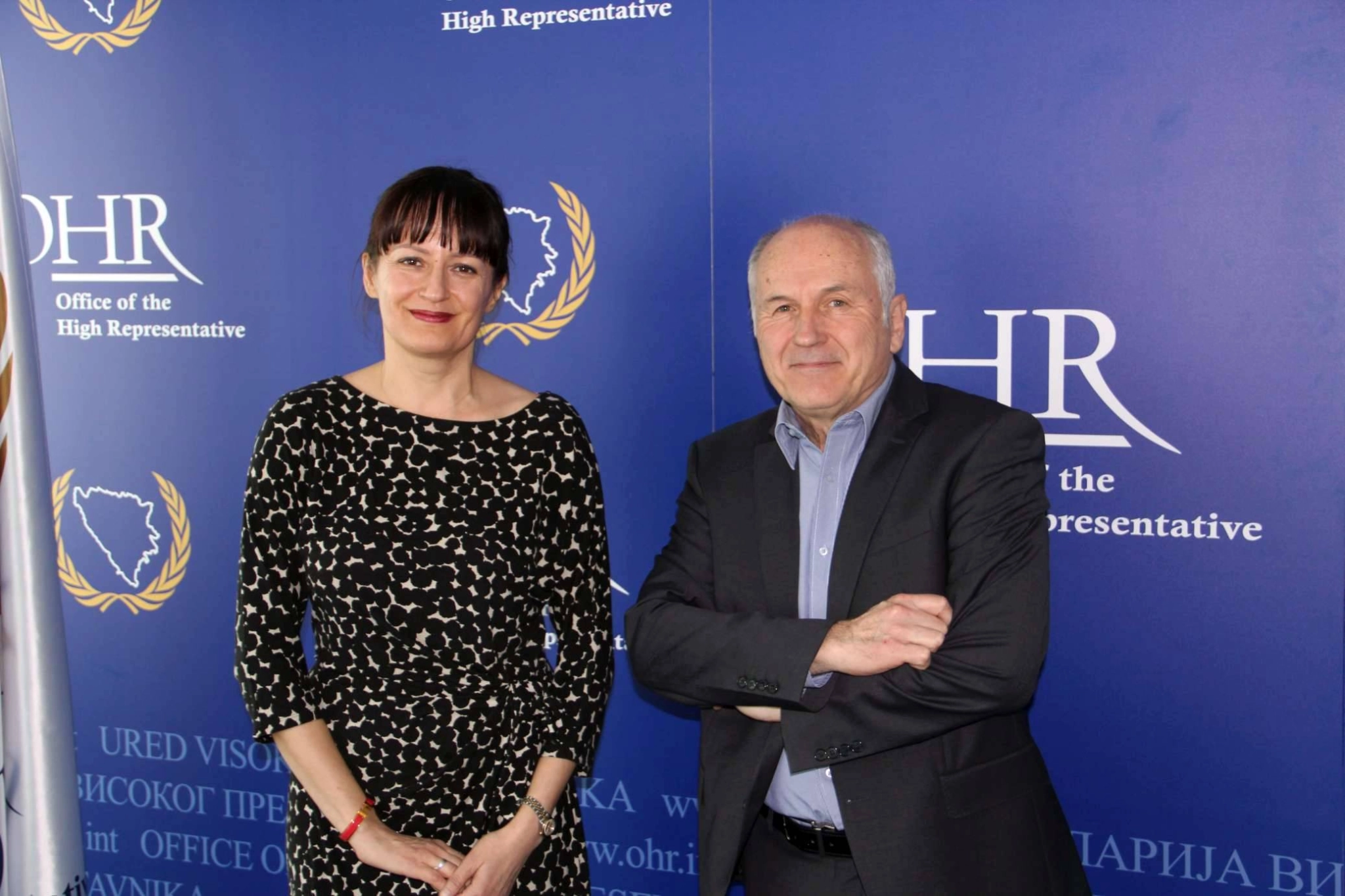 High Representative Valentin Inzko met with new Head of the Council of Europe Office in BiH Ms. Bojana Urumova