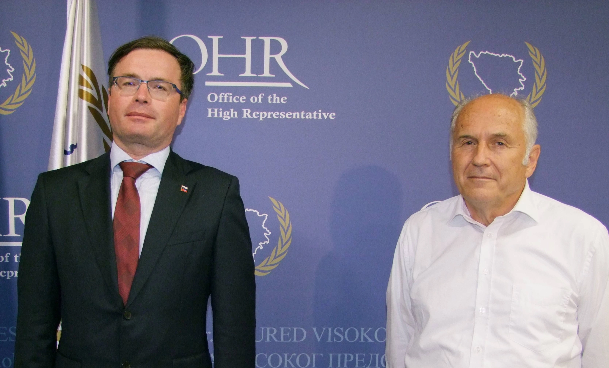 High Representative Valentin Inzko meets new Slovenian Ambassador to BiH, Damijan Sedar