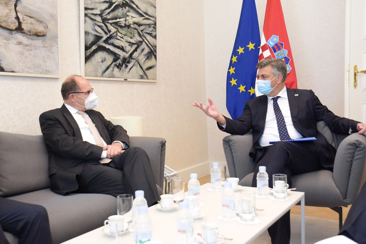 High Representative Schmidt meets Croatian Prime Minister Plenković in Zagreb