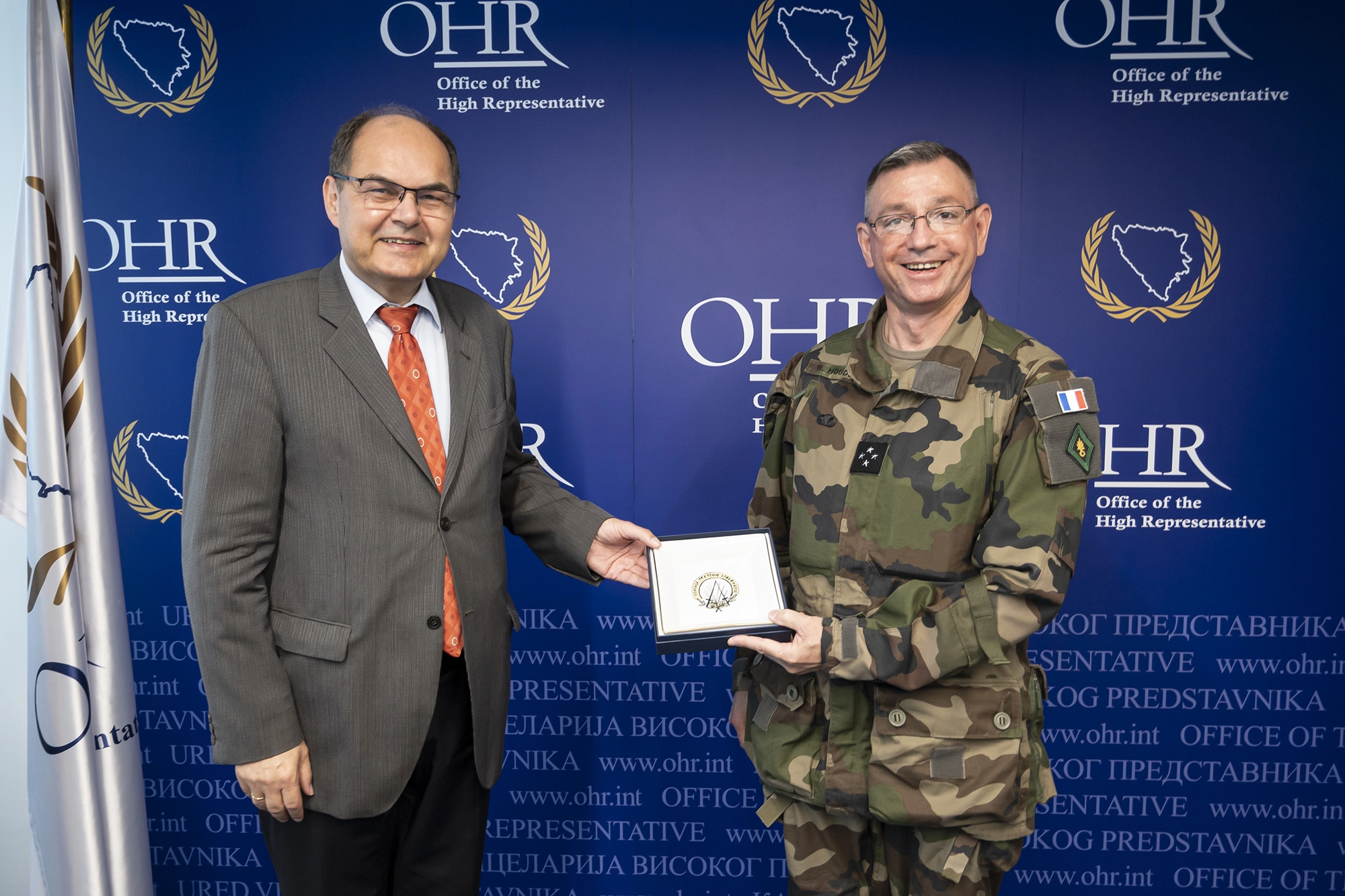 High Representative meets EUFOR Operational Commander Houdet