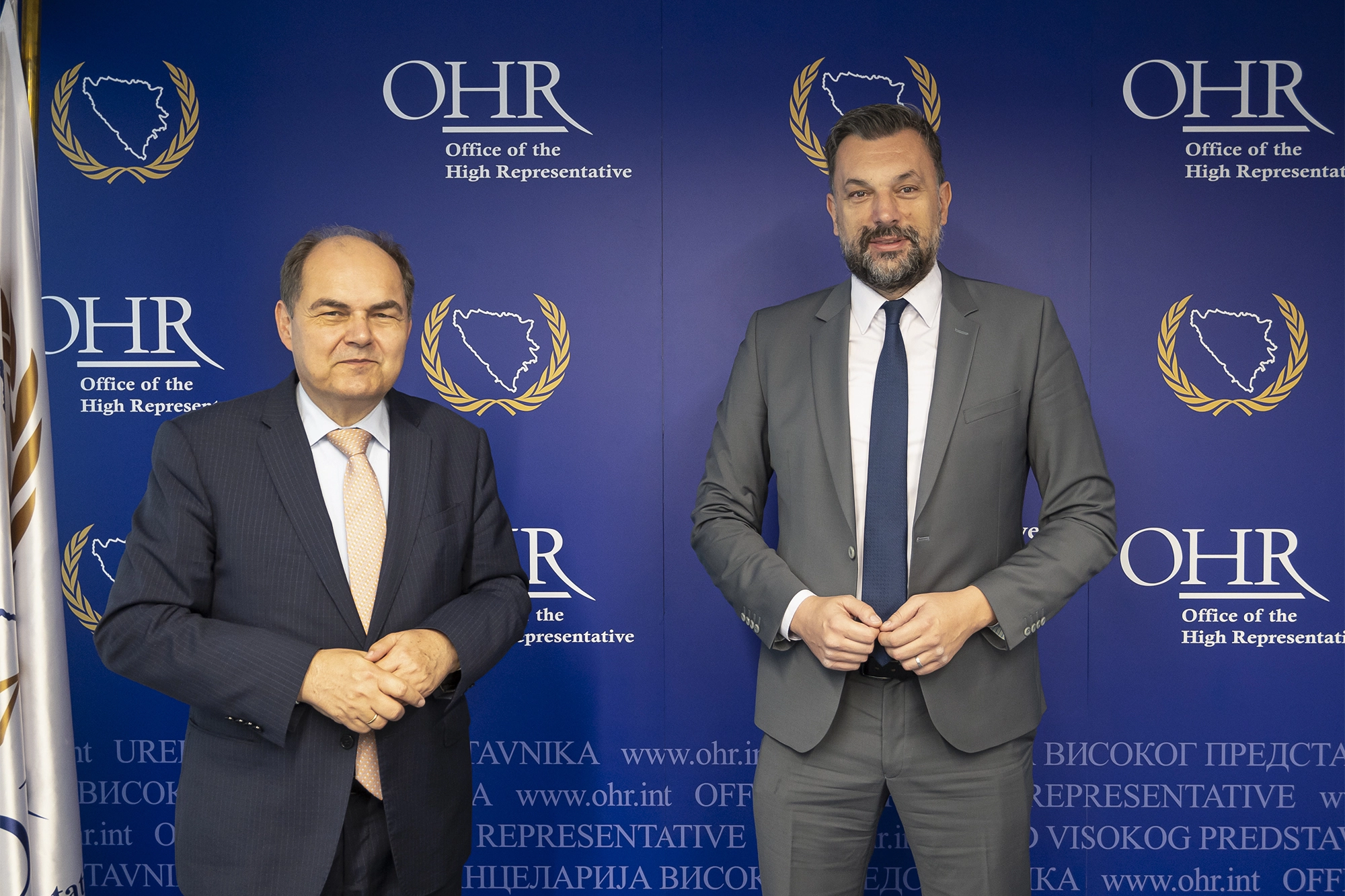 High Representative Schmidt meets NIP President Elmedin Konaković