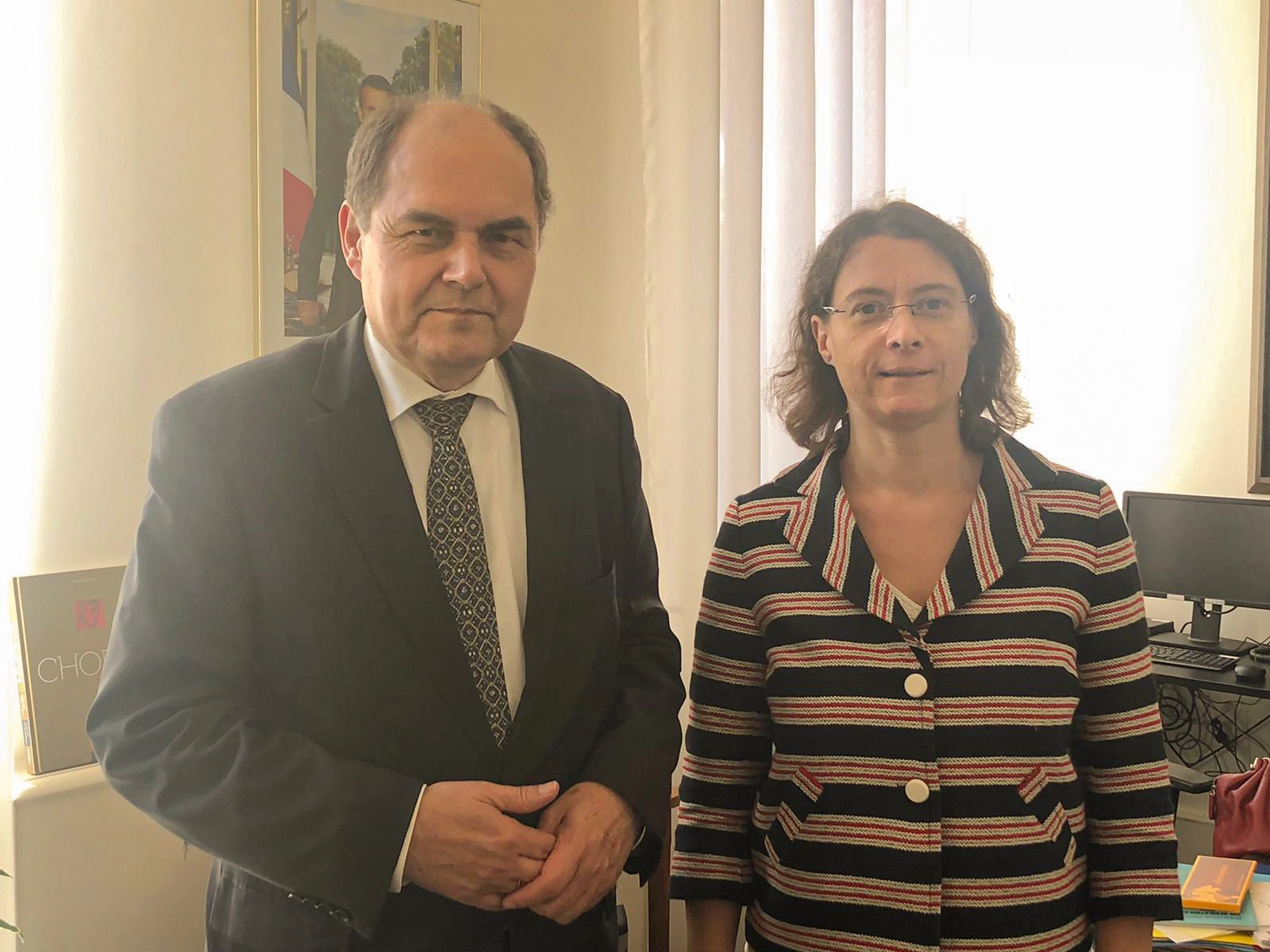 High Representative meets Diplomatic Advisor to French President, Isabelle Dumont