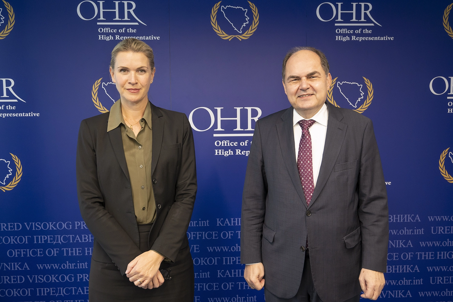 HR Schmidt meets Swedish Ambassador to BiH Johanna Strömquist