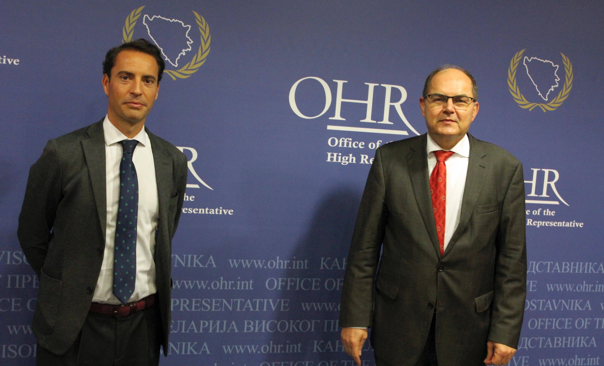 HR Schmidt meets NATO Deputy Assistant Secretary General for Political Affairs Javier Colomina