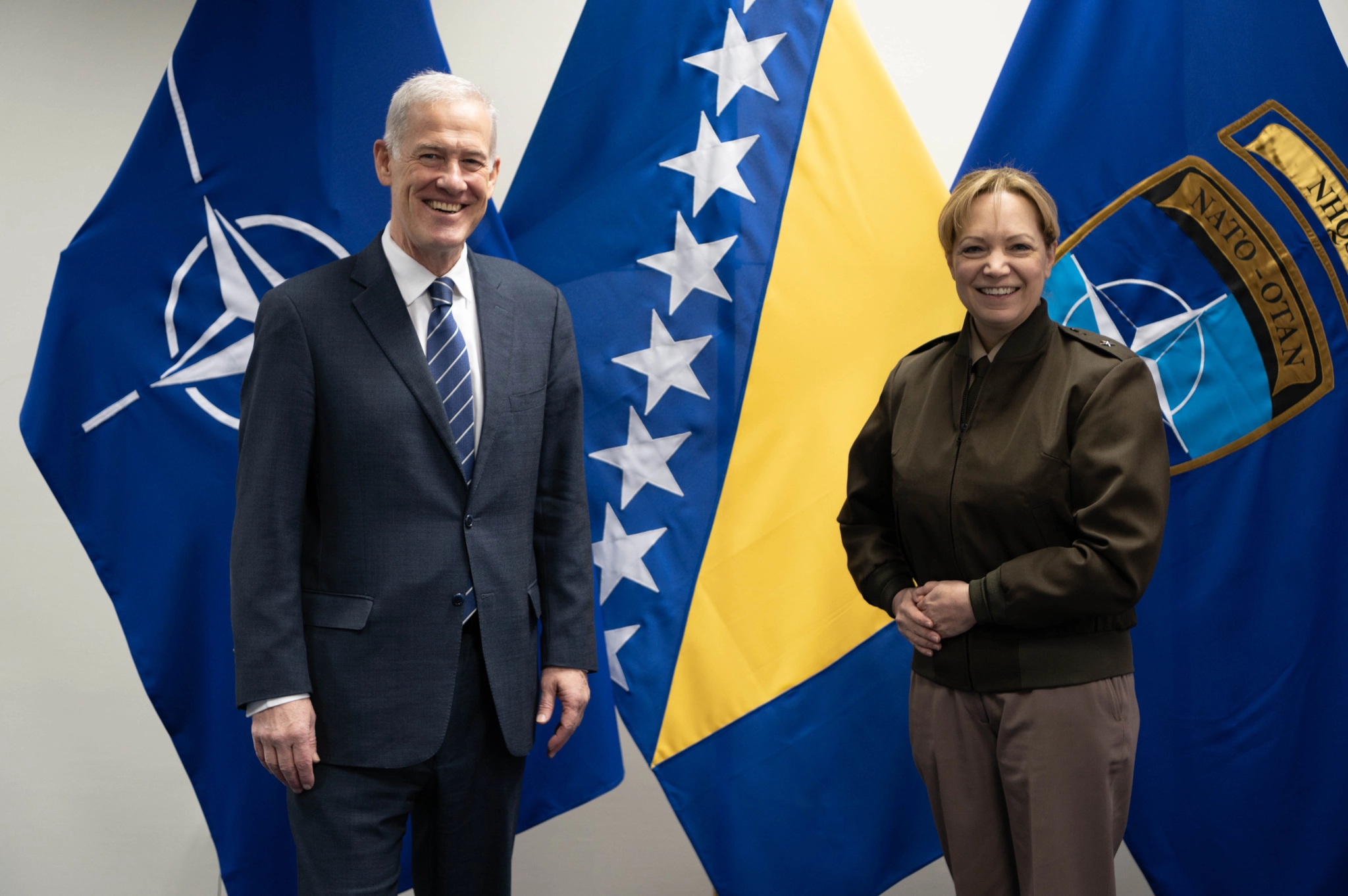 PDHR/Brcko District Supervisor Scanlan meets NATO Commander McGaha