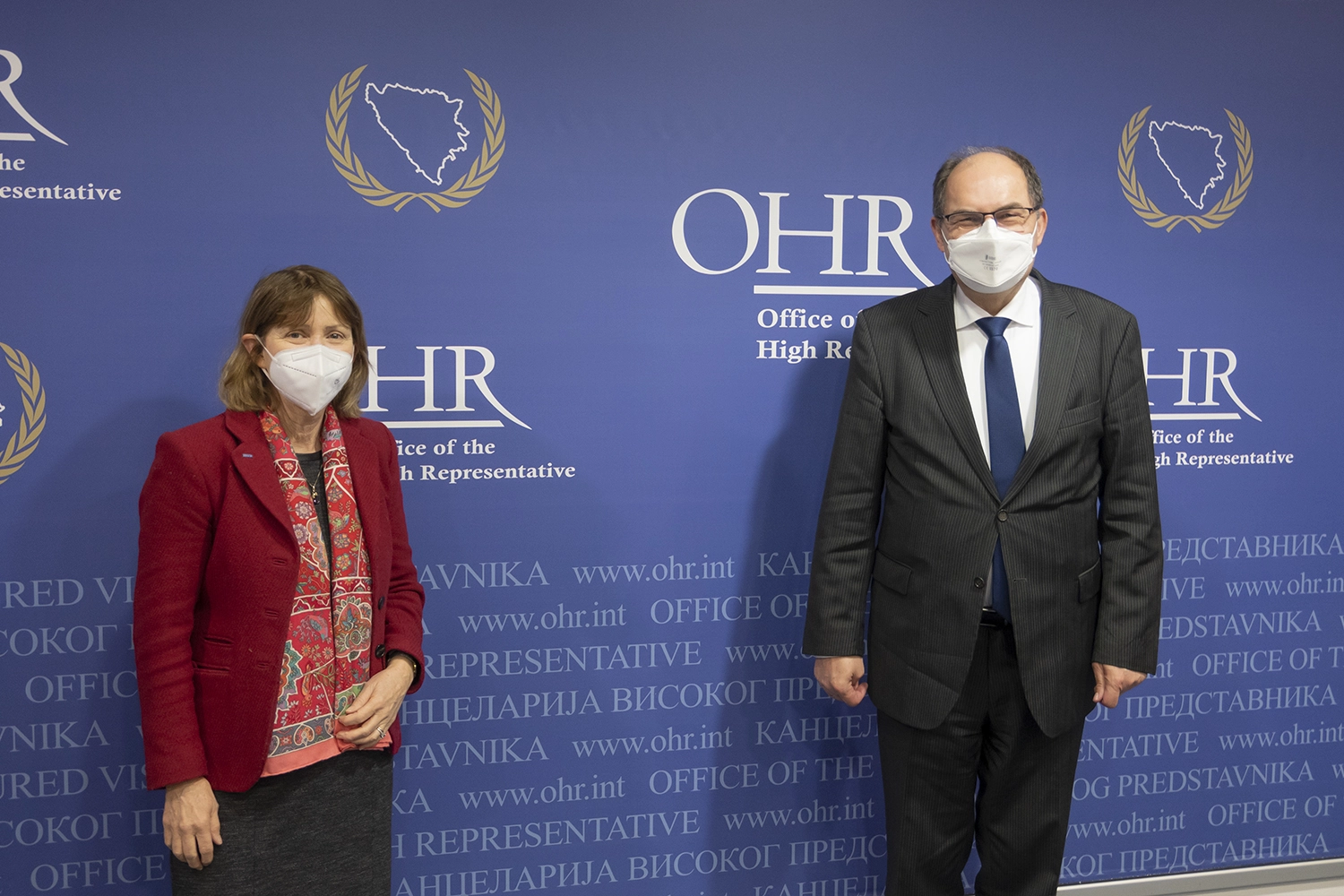 HR Schmidt meets Head of OSCE Mission to BiH Kavalec