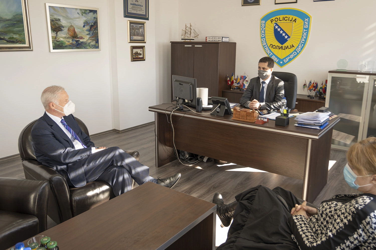 PDHR/Brčko Supervisor Scanlan meets Brčko Police Chief Goran Pisić