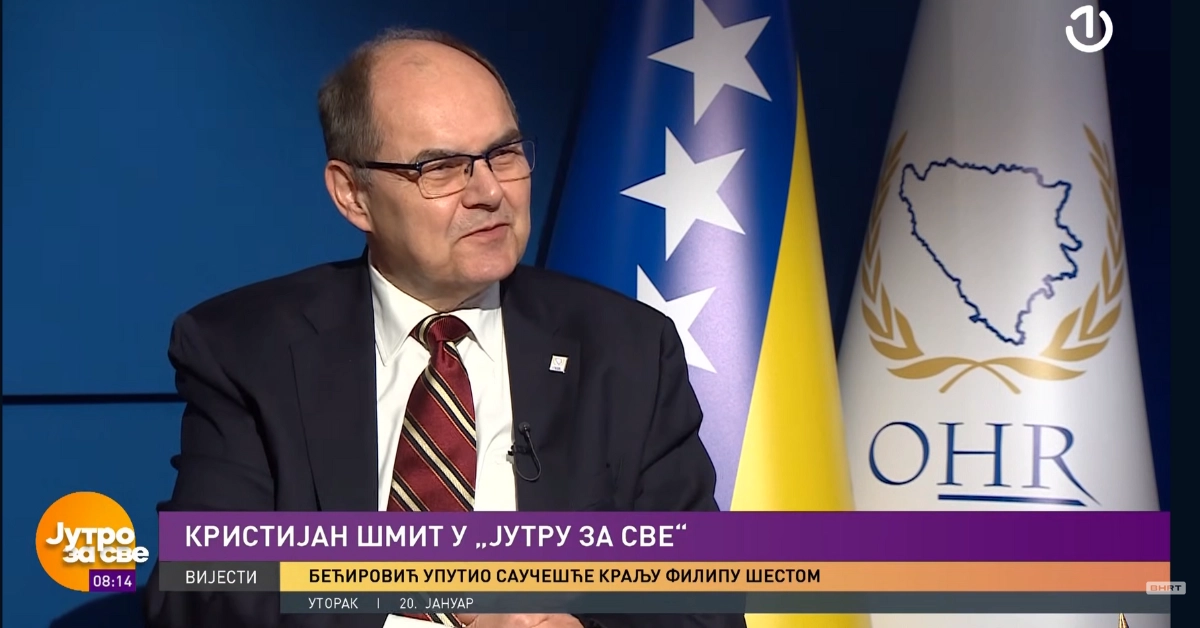 BHT1 interview with the High Representative Christian Schmidt