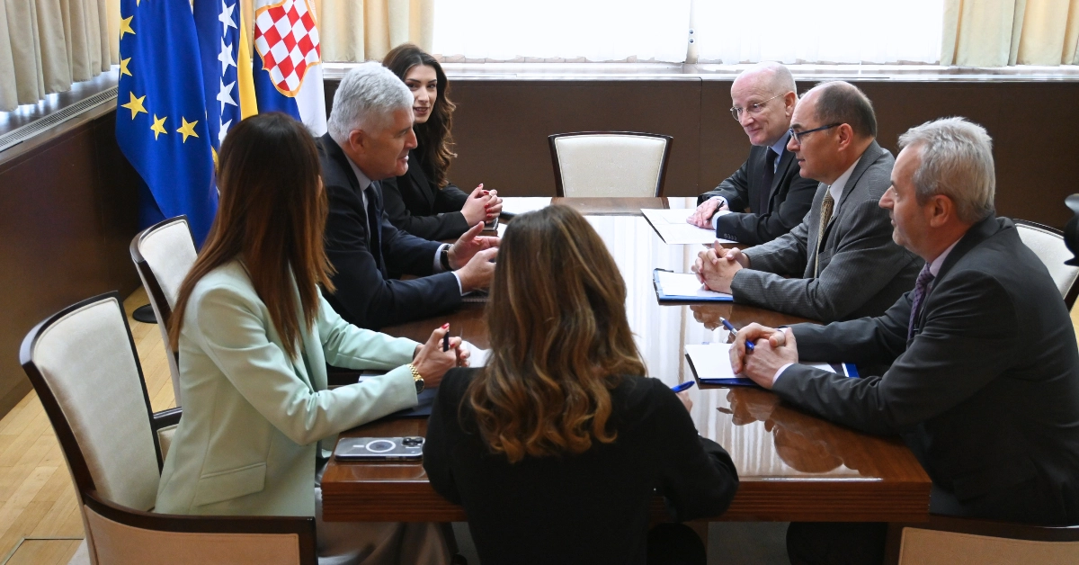 High Representative Christian Schmidt met with Deputy Speaker of the House of Peoples of the Parliamentary Assembly of Bosnia and Herzegovina, Dragan Čović