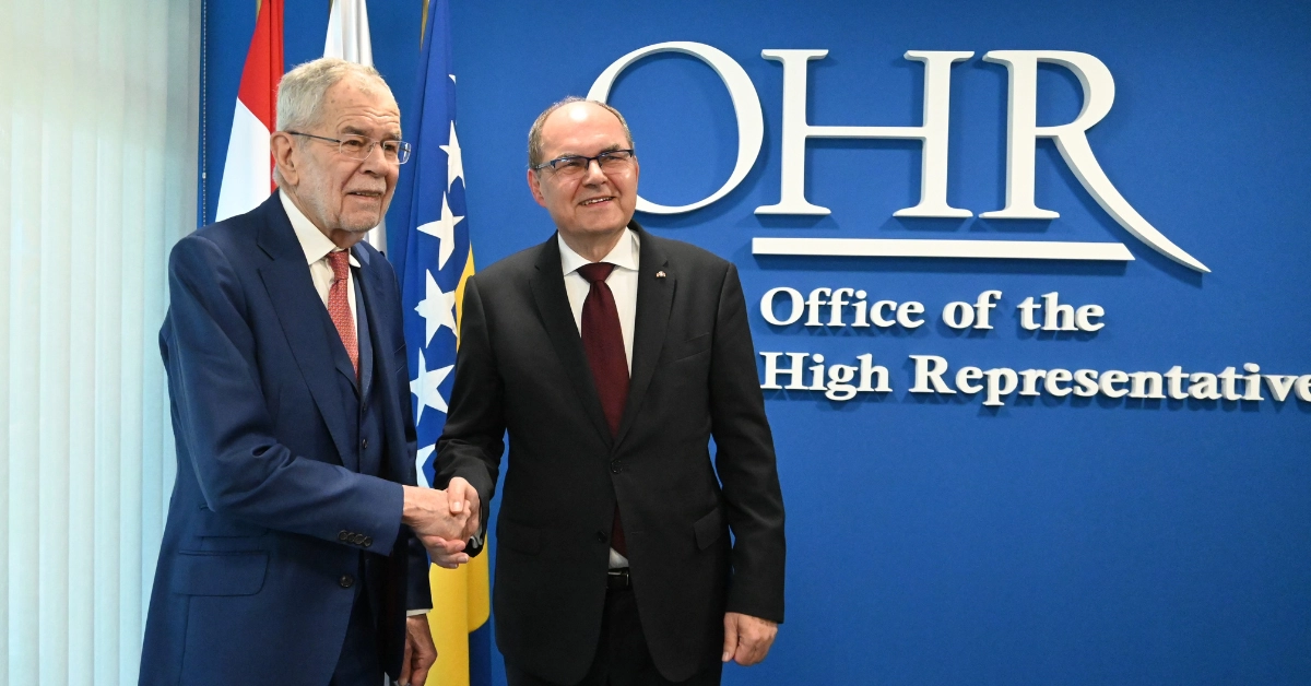 High Representative Christian Schmidt met with Austrian Federal President Alexander Van Der Bellen