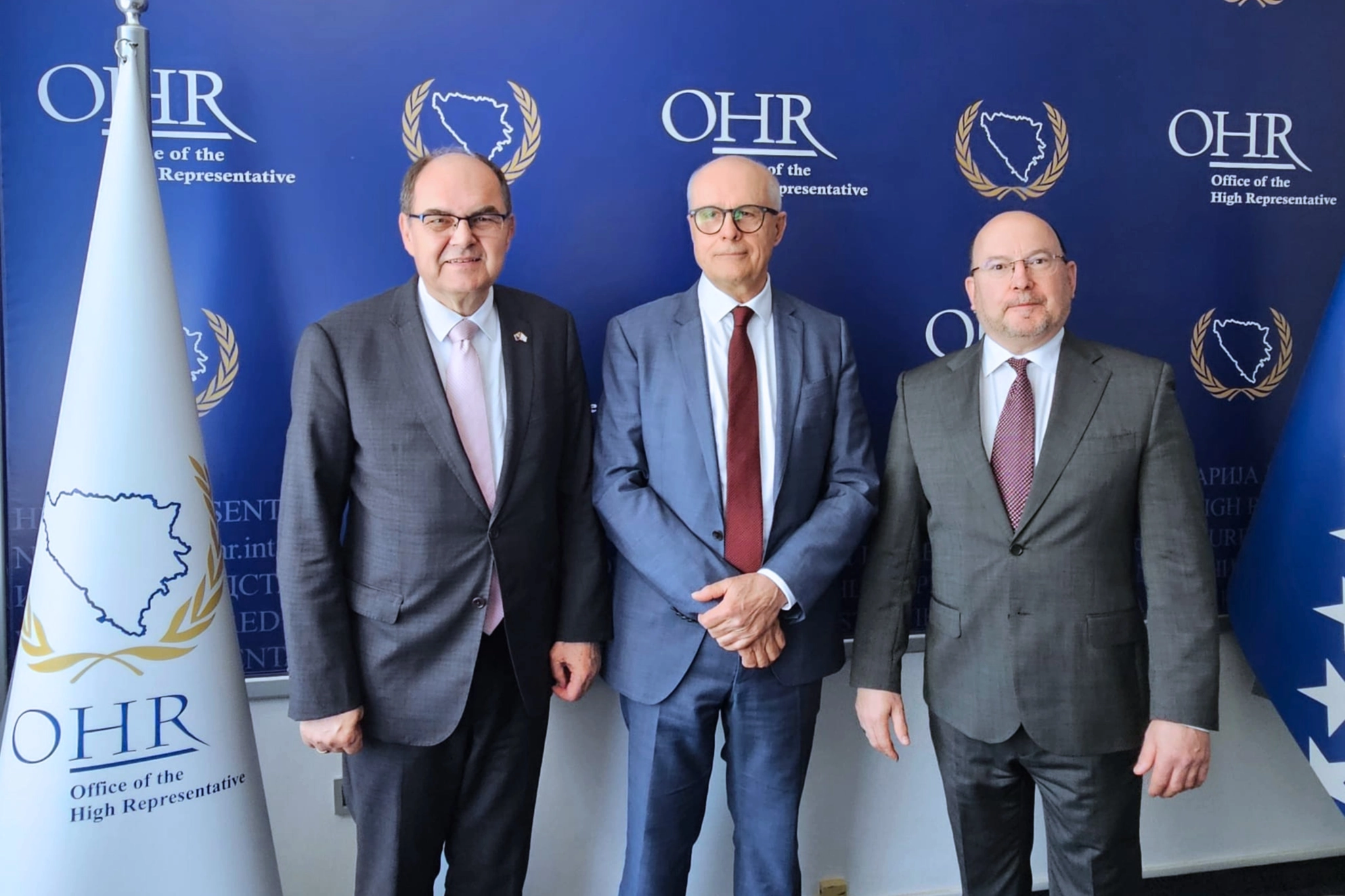 High Representative Schmidt bids farewell to Deputy Head of OHR Banja Luka, Michal Černy
