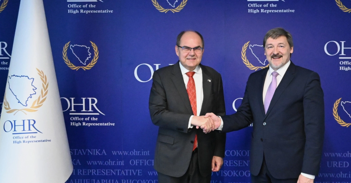 HR Schmidt meets Vilmārs Heniņš, Ambassador of the Republic of Latvia