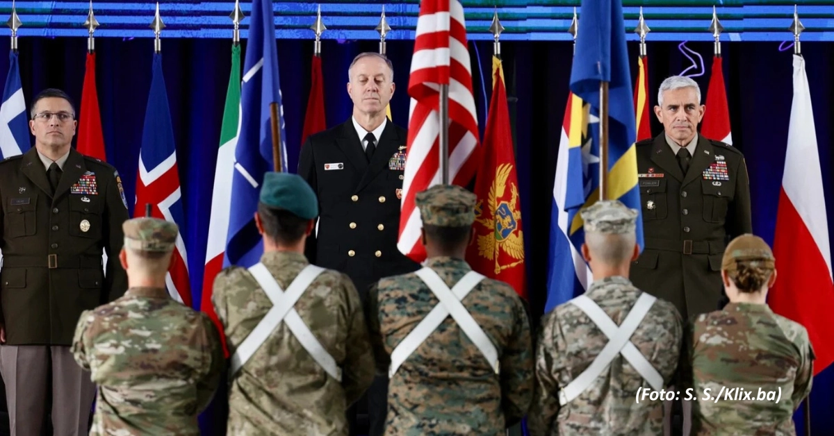 PDHR Louis Crishock attends the NATO Headquarters Sarajevo Change of Command Ceremony