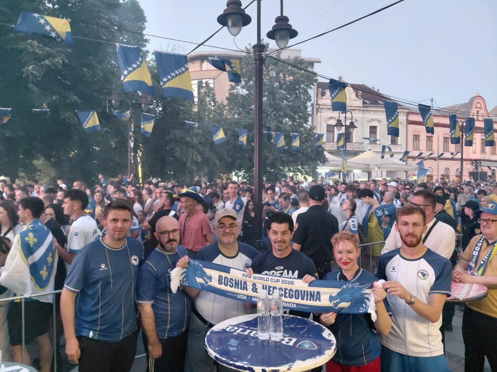 Supervisor Crishock watches BiH's FIFA World Cup 2026 match in Brčko