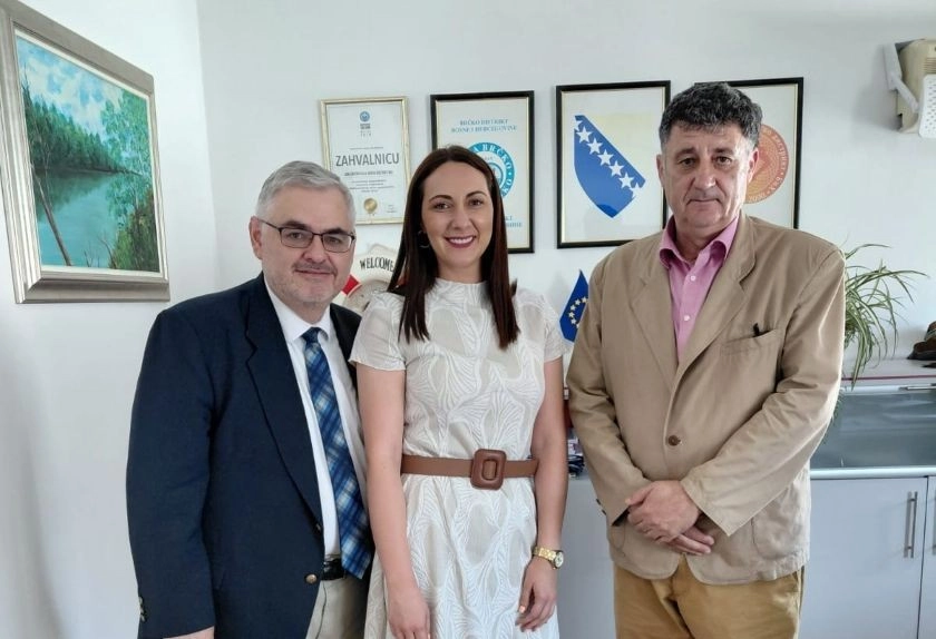 Supervisor Crishock visits Brčko Port and Brčko District Captaincy