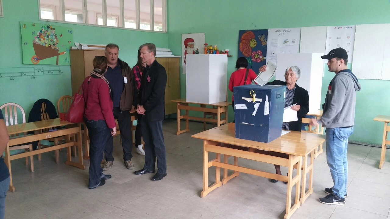 PDHR Berton visits polling stations in Foča, Ustikolina and Miljevina