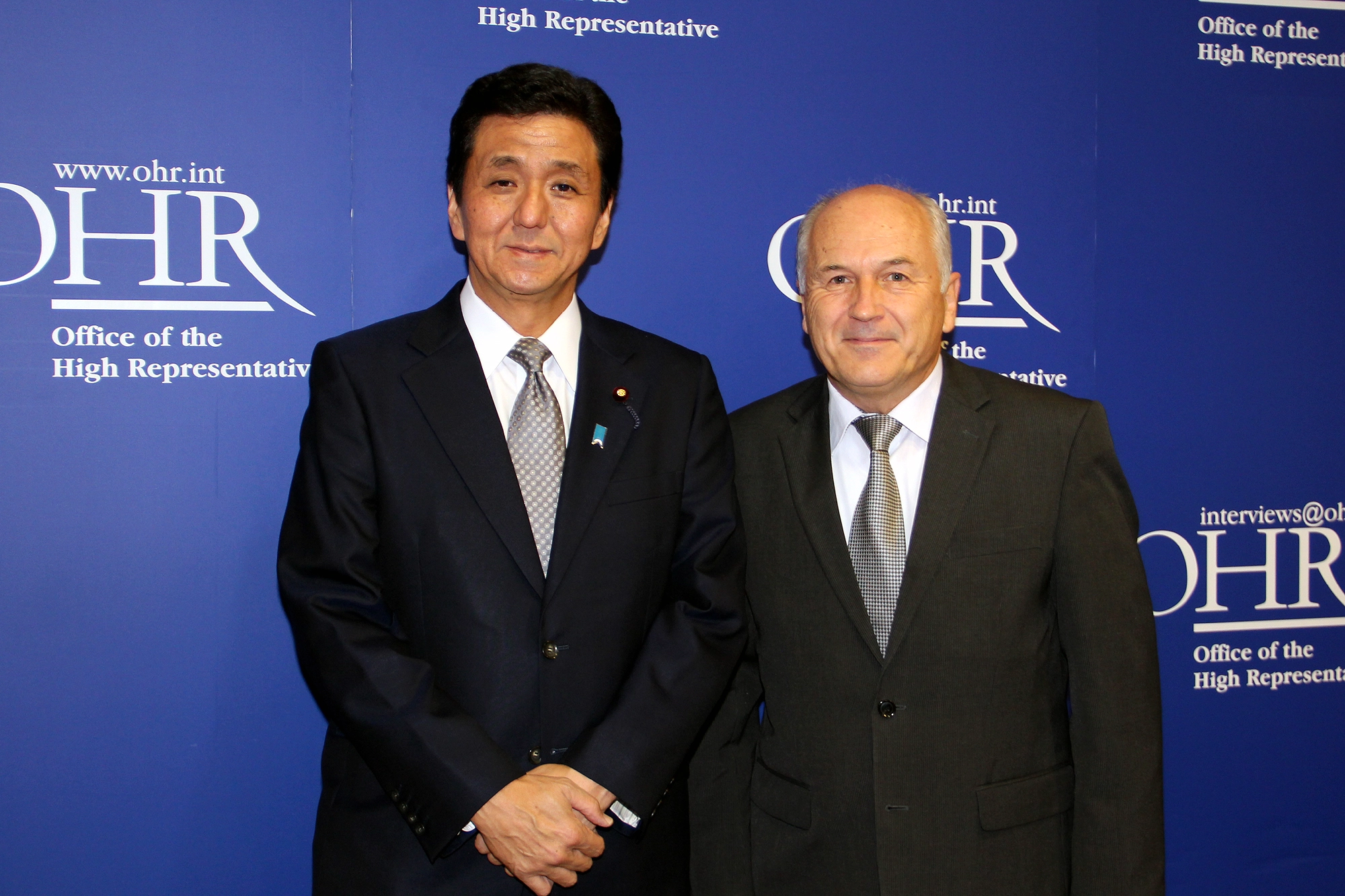 HR Inzko Meets State Minister for Foreign Affairs of Japan Kishi