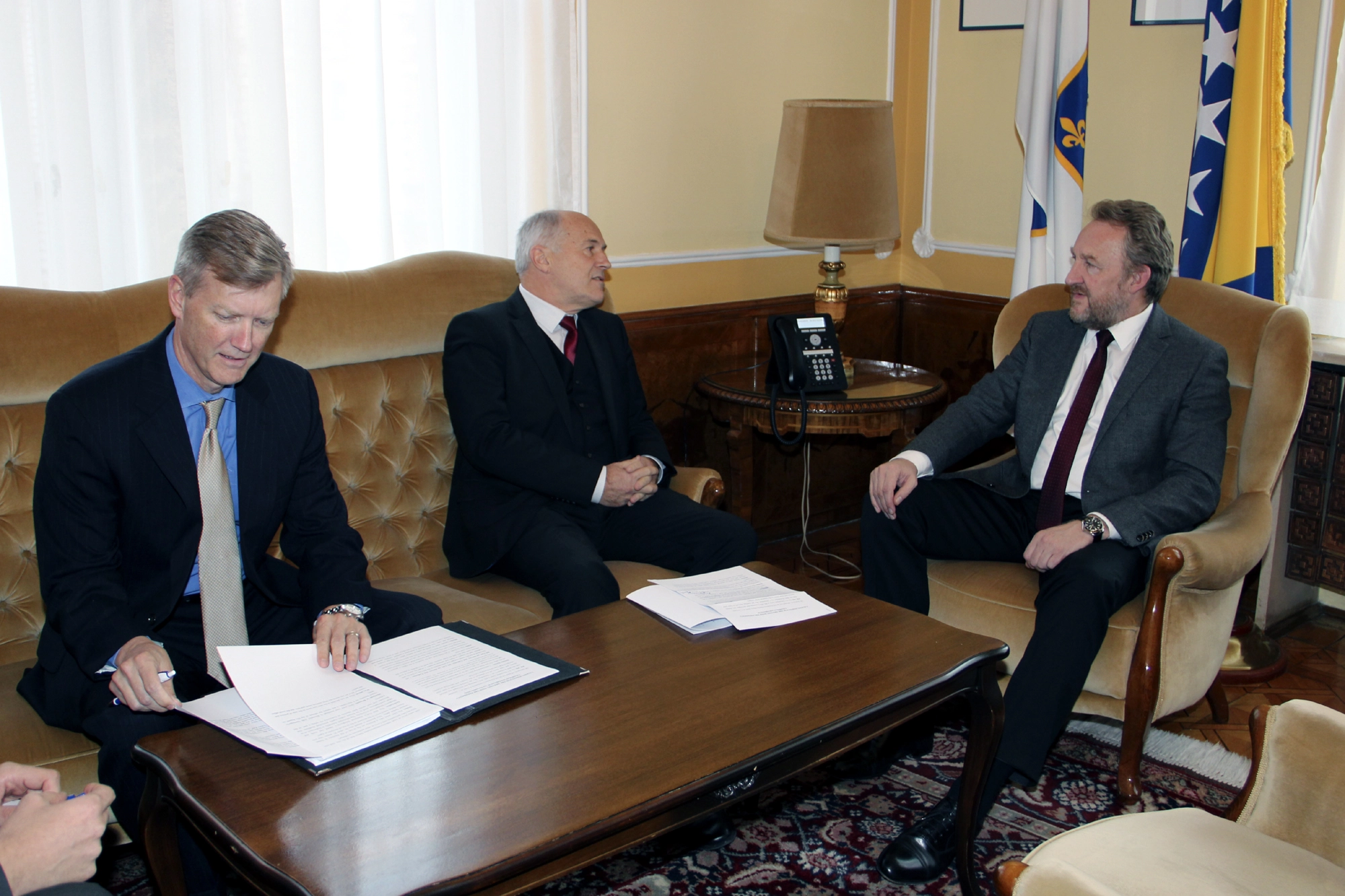 High Representative Inzko and PDHR Berton meet BiH Presidency members