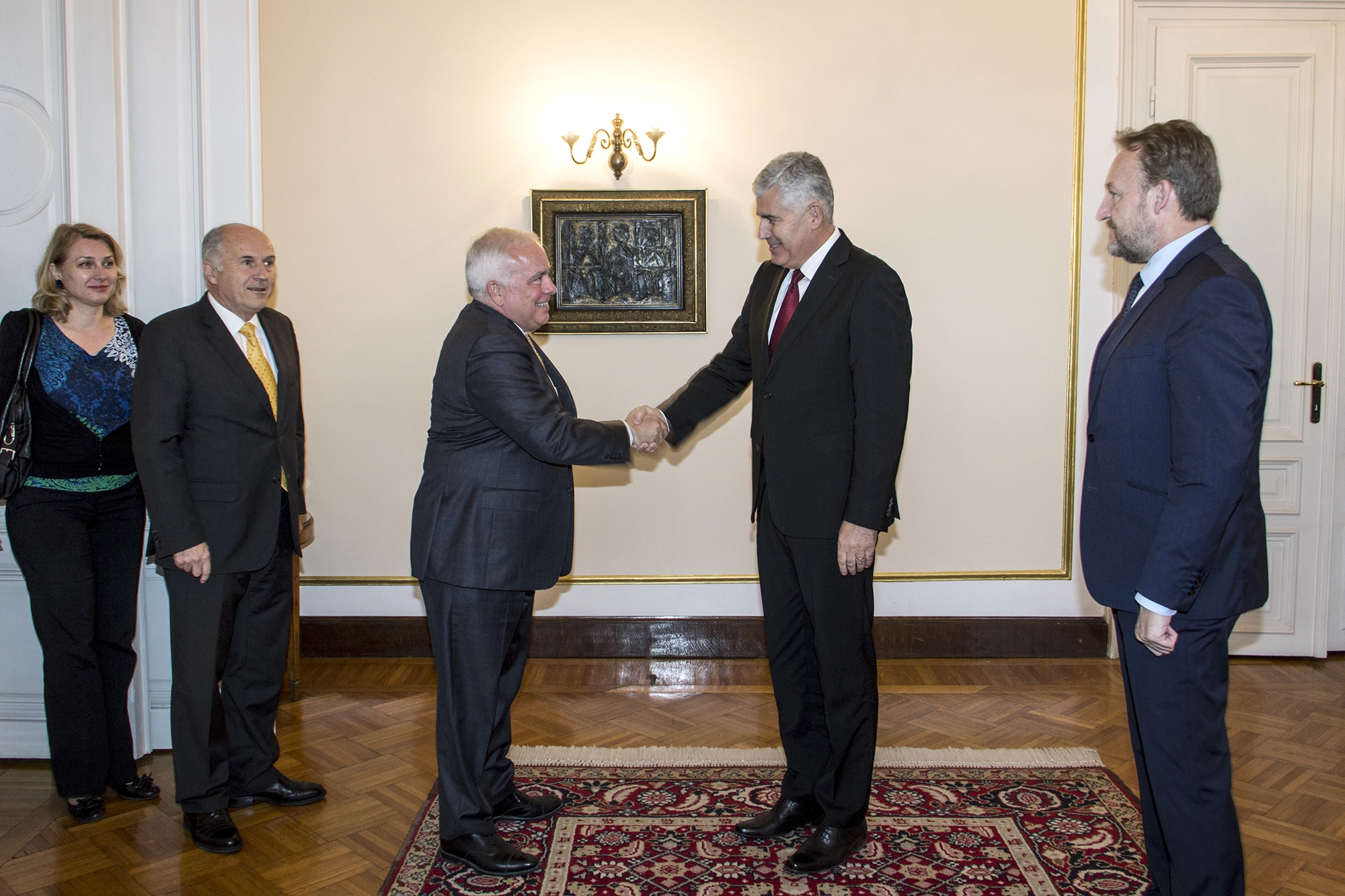 HR Inzko and PDHR Hearne meet BiH Presidency members Covic and Izetbegovic