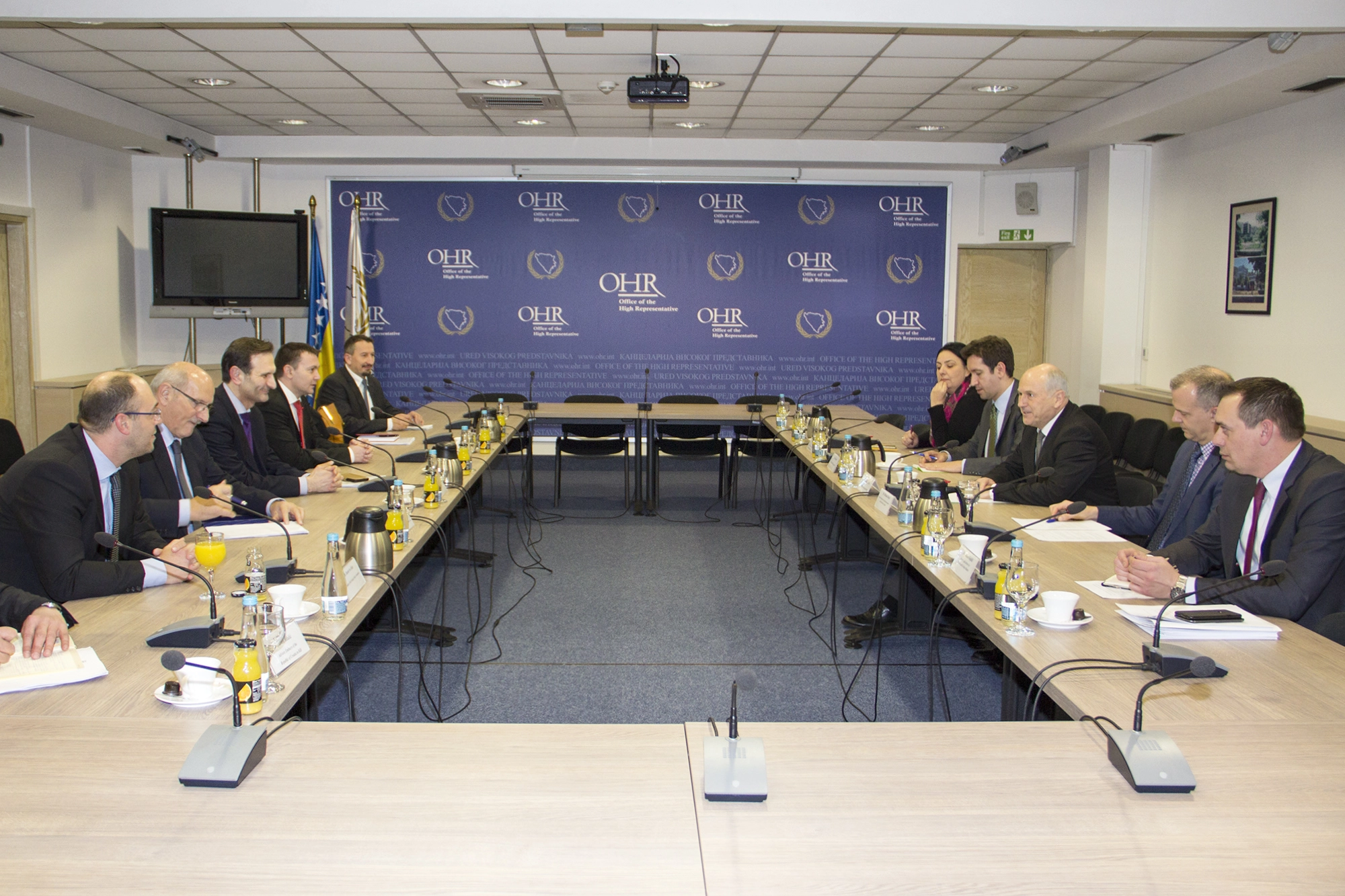 High Representative Valentin Inzko meets members of  Croatian Parliament