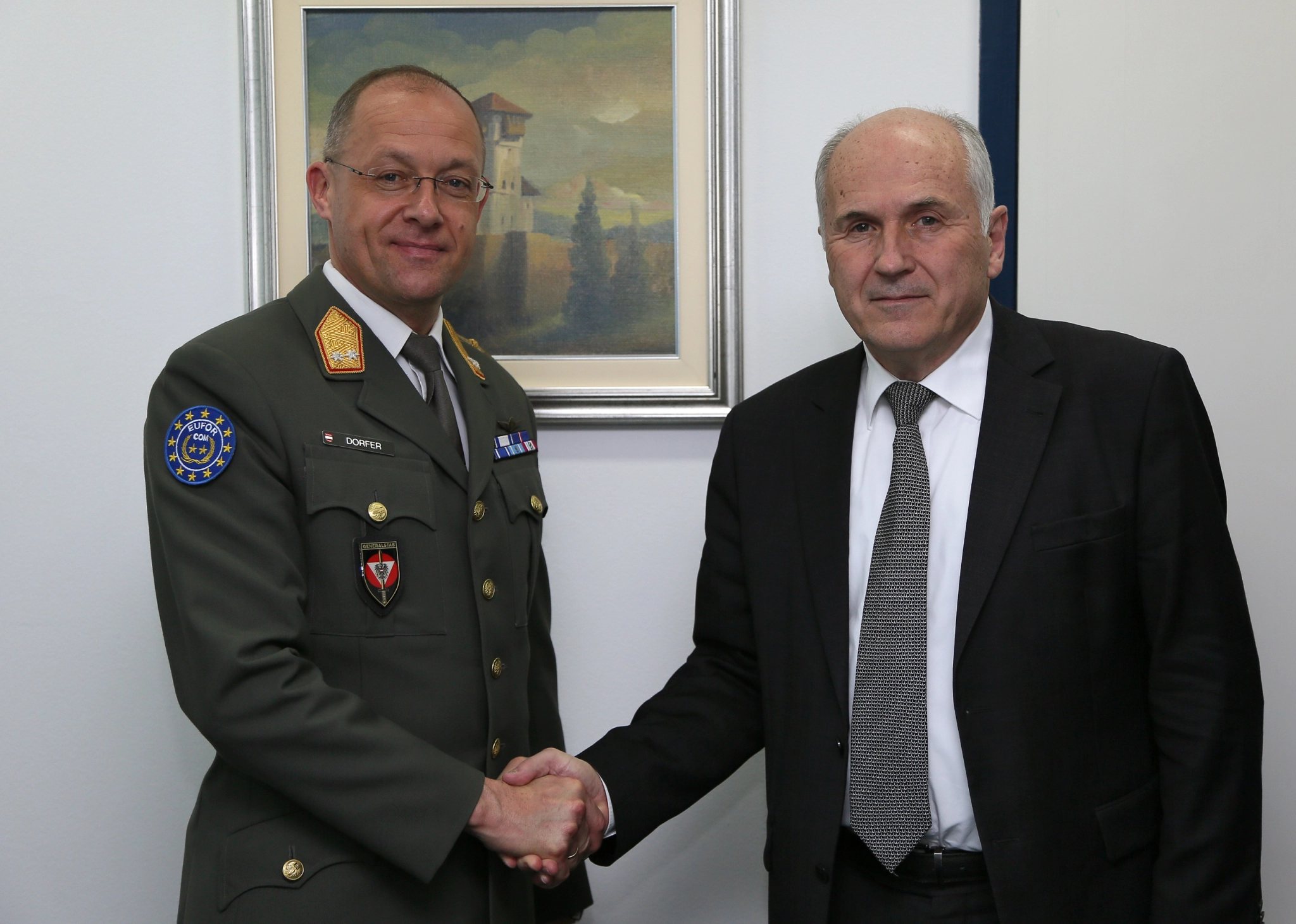 HR Inzko meets new EUFOR Commander Dorfer